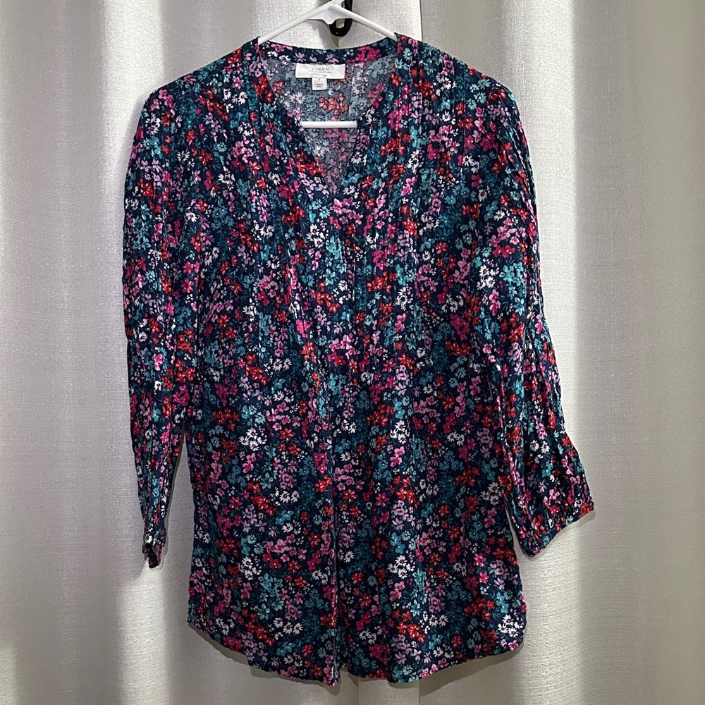 Floral Print Blouse - Multicolor